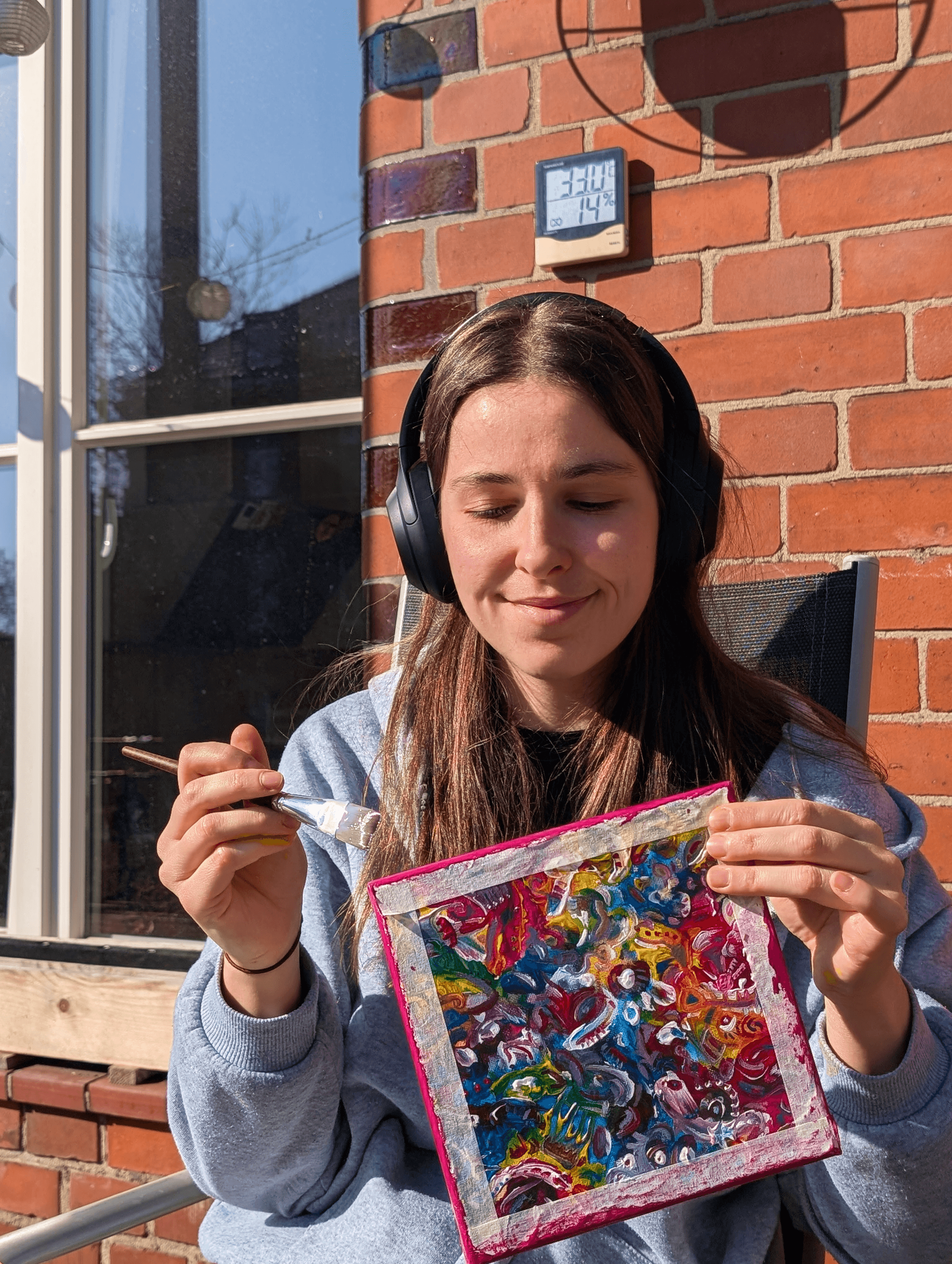 Portrait of Ester Batllori in her studio